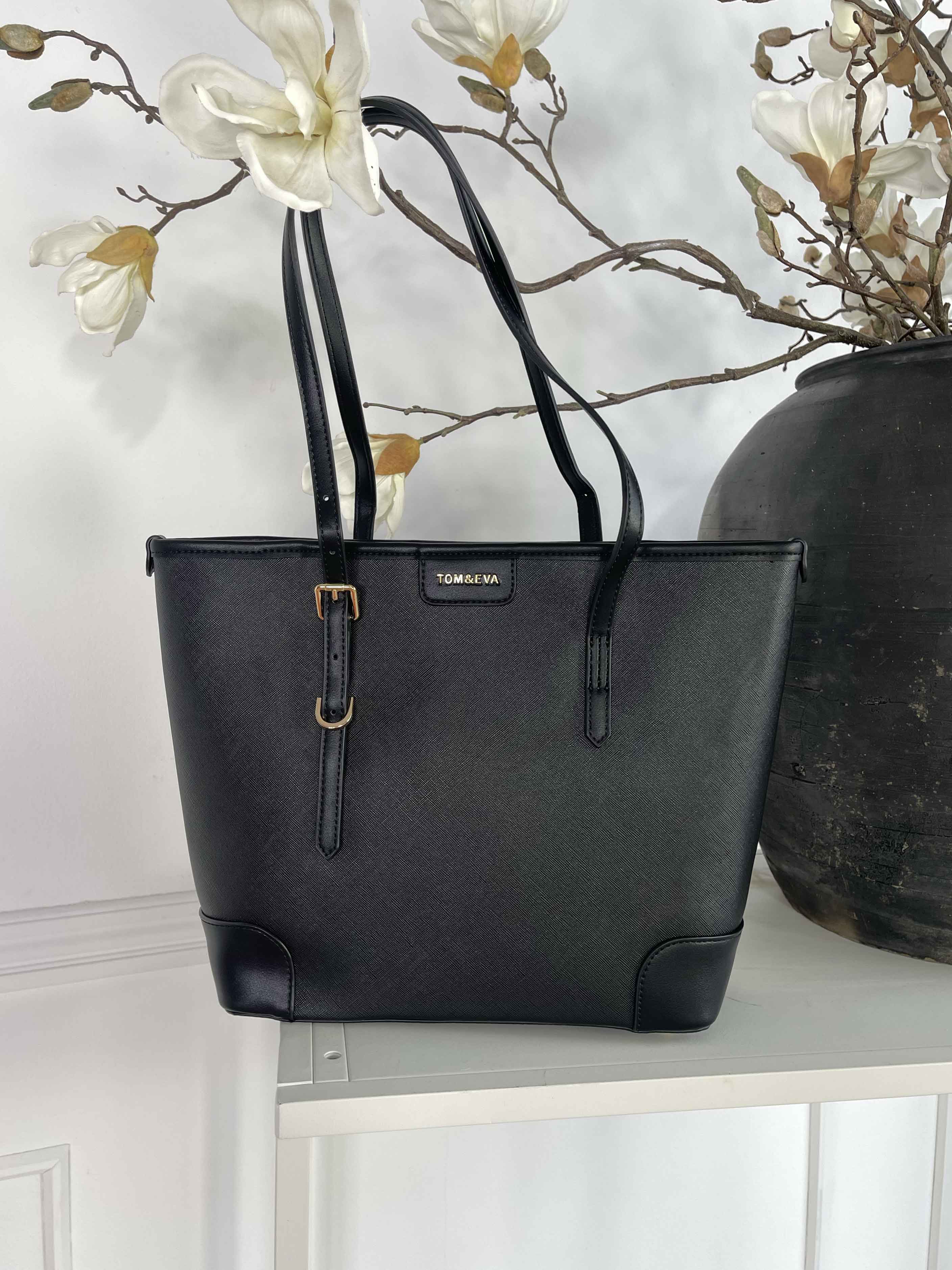 Adele - Stor shopper taske med lille guld spænde